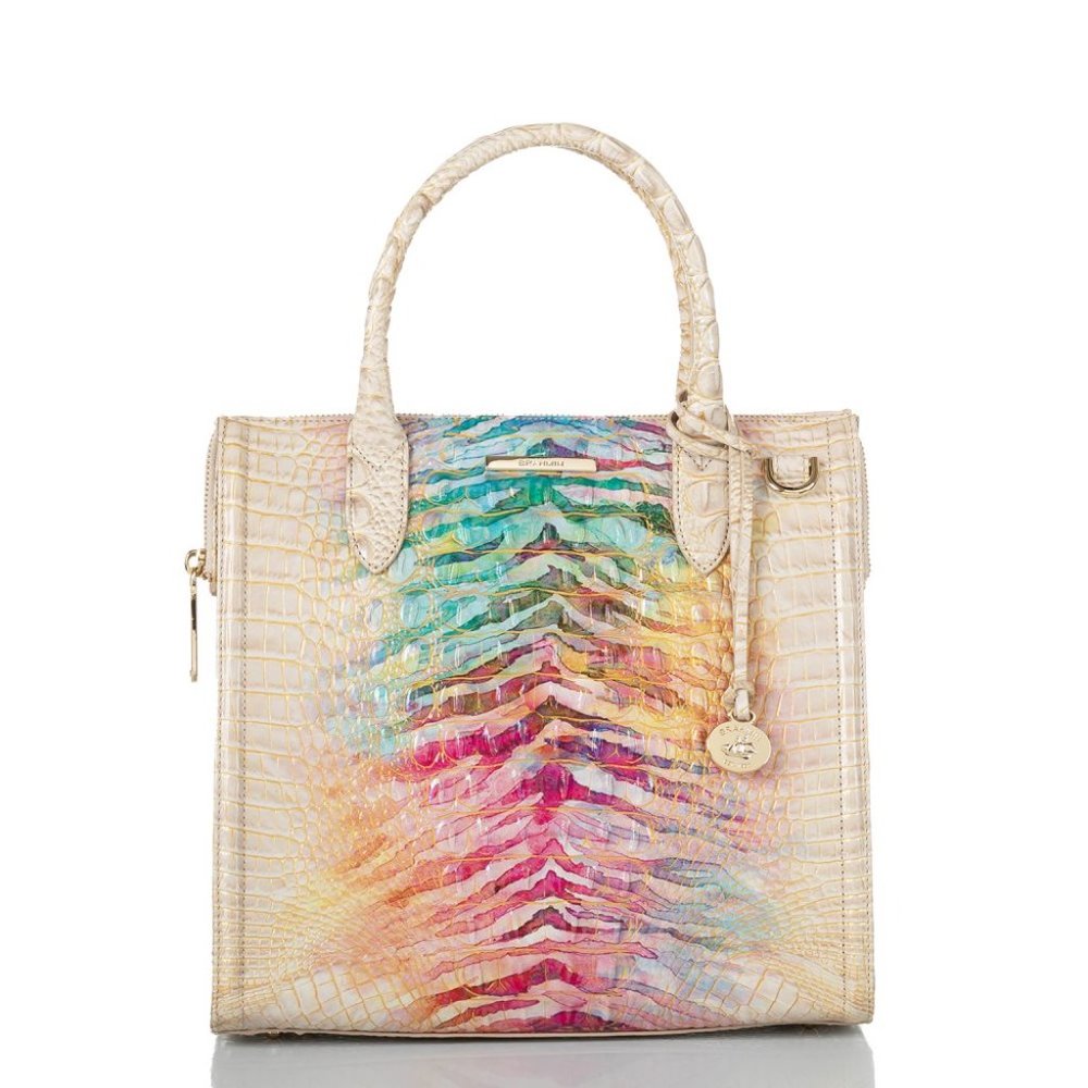 Entice Ombre Melbourne, watercolor inspired print with bold strokes of color